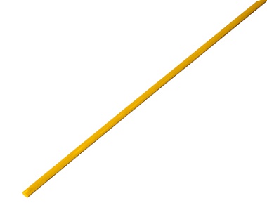 Трубка термоусаживаемая ТУТ нг 2,0/1,0мм, желтая, упаковка 50шт. по 1м REXANT