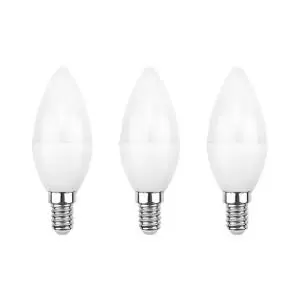 Лампа светодиодная Свеча CN 9,5Вт E14 903Лм 6500K холодный свет (3шт/уп) REXANT